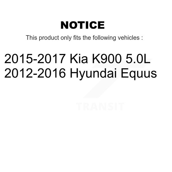 Front Rear Coated Disc Brake Rotors Kit For Hyundai Equus Kia K900